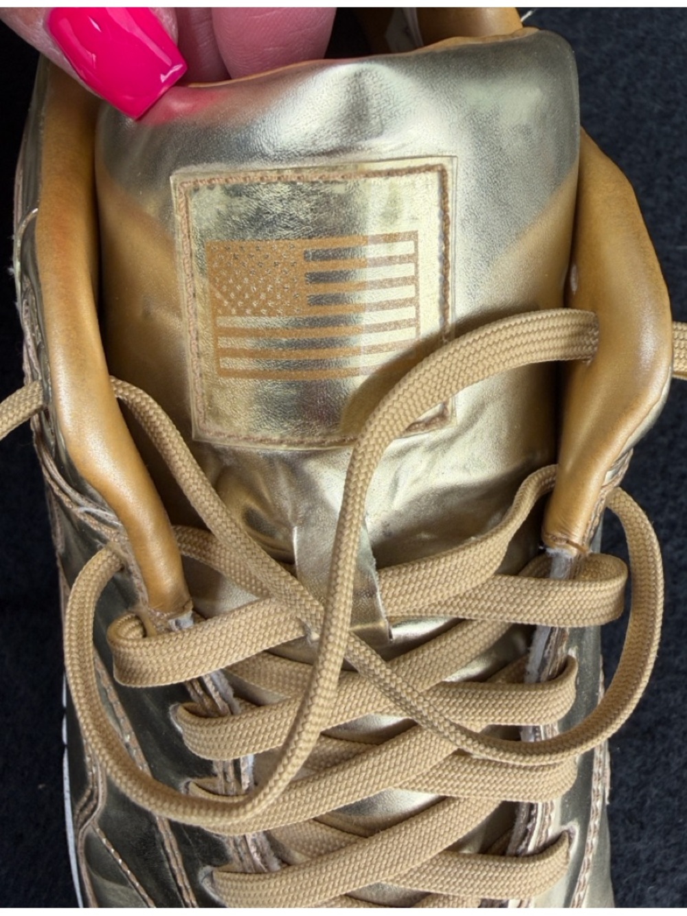 Nike iD Air Max 1 Liquid Gold Ladies Sneakers, Size 10 - Picture 7 of 12